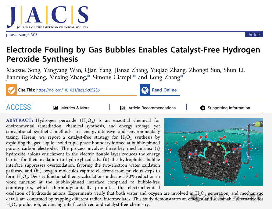南开大学科研团队选用我司RVC泡沫玻碳电极,相关成果发表于化学领域JACS顶级期刊!(图1)