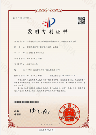 Patent Certificate